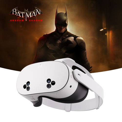 Casque de R&eacute;alit&eacute; Virtuelle de 128 Go avec Manettes Touch Plus et Batman: Arkham Shadow Quest 3S de Meta ( SK-1000203-01 )