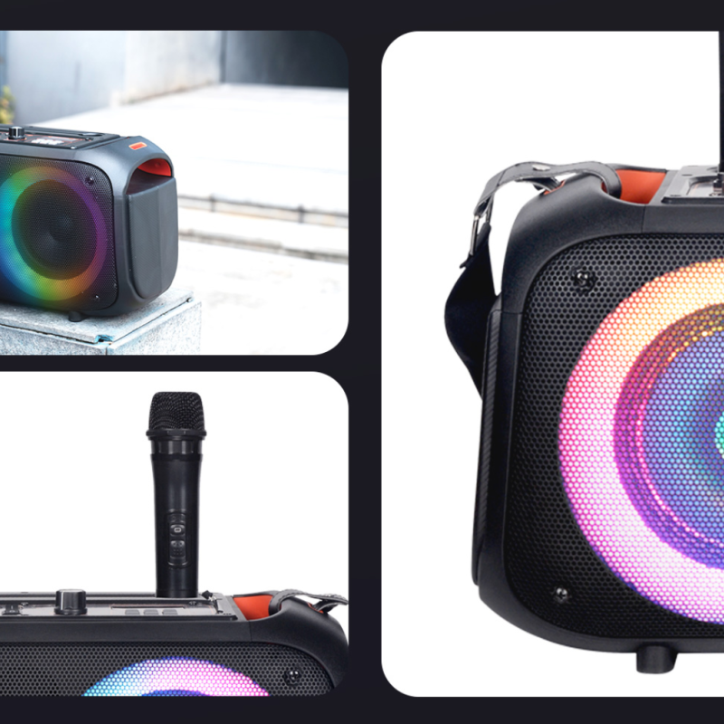 Haut-Parleur Ext&eacute;rieure Bluetooth Sans Fil 40 Watt &agrave; &Eacute;clairage LED avec 2 Microphones Sans Fil Inclus *PRODUIT NEUF* Havit ( SQ127BT )