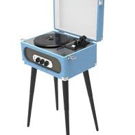 Tourne-Disque Bluetooth R&eacute;tro avec Support et Radio FM de Sylvania ( SRC894 )