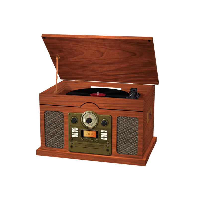 Tourne-Disque 7 en 1 Bluetooth Nostalgia de Sylvania ( SRCD844 )