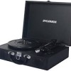 Tourne-Disque Portable &agrave; Encodage USB dans une Valise Noire Sylvania ( STT102USB )
