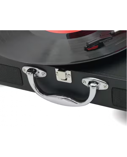 Tourne-Disque Portable Bluetooth dans une Valise Noire Sylvania ( STT104BT-BLACK )