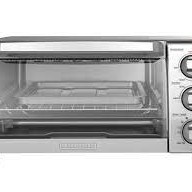 Four Grille-Pain &agrave; Convection Naturelle 4 Tranches en Acier Inoxydable Black & Decker ( TO1745SSDD )