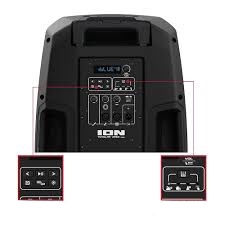 Haut-Parleur Bluetooth &agrave; &Eacute;clairage LED avec Support et Microphone Sans Fil ION ( TOTALPAAPEX )