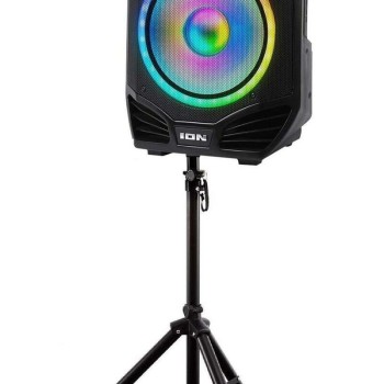 Haut-Parleur Bluetooth &agrave; &Eacute;clairage LED avec Support et 2 Micros ION ( TOTALPAEXTREMEXCA )