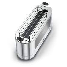 Grille-Pain Long &agrave; 2 Tranches au Fini Acier Inoxydable avec Accents en Verre *PRODUIT NEUF* Russell Hobbs (  TRL9300BKRC )