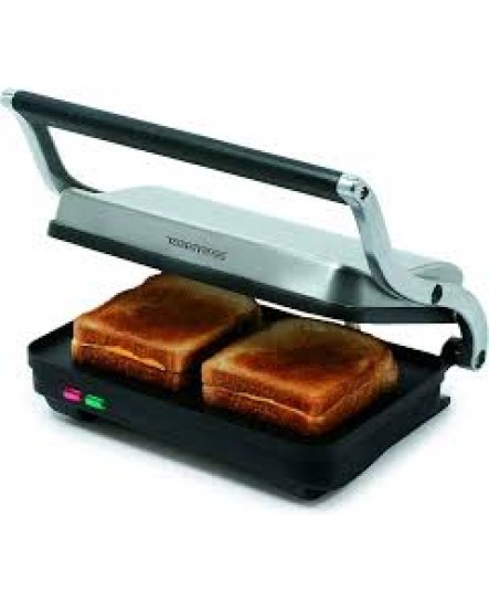 Grill à Sandwich Électrique en Acier Inoxydable avec Couvercle à Charnière Flottante Salton *PRODUIT NEUF* ( TSG710 )