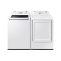Ensemble Laveuse &agrave; Chargement Vertical de 5.2 pi&sup3; et S&eacute;cheuse de 7.2 pi&sup3; Blanche *PRODUIT NEUF* Samsung ( WA45T3200AW / DVE45T3200W )