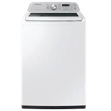 Laveuse &agrave; Chargement par le Haut de 5,2 pi&sup3; Blanche Samsung ( WA46CG3505AW )