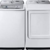 Ensemble Laveuse &Agrave; Chargement Vertical De 5.8 Pi&sup3; Et S&eacute;cheuse De 7.4 Pi&sup3; Blanc Samsung ( WA50R5200AW / DVE50T5205W )