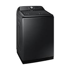 Laveuse Vertical S&eacute;rie 5500 De 6.0 Pi&sup3; avec SuperSpeed En Acier Inoxydable Noir Samsung ( WA52DG5500AVUS )