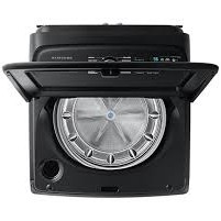 Laveuse Vertical S&eacute;rie 5500 De 6.0 Pi&sup3; avec SuperSpeed En Acier Inoxydable Noir Samsung ( WA52DG5500AVUS )