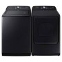 Ensemble Laveuse &Agrave; Chargement Vertical De 6.0 Pi&sup3; Et S&eacute;cheuse De 7.4 Pi&sup3; Acier Inoxydable Noir Samsung ( WA52DG5500AVUS / DVE50A5405V )