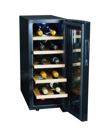 Refroidisseur à vin thermoélectrique de luxe à capacité de 12 bouteilles Koolatron ( WC12-35D )