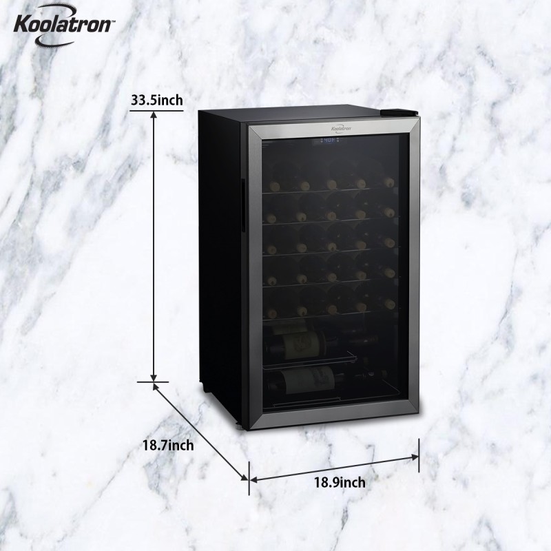 Cellier &agrave; Vin &agrave; Capacit&eacute; de 33 Bouteilles *PRODUIT NEUF* S&eacute;rie &Eacute;lite Koolatron ( WC33 )
