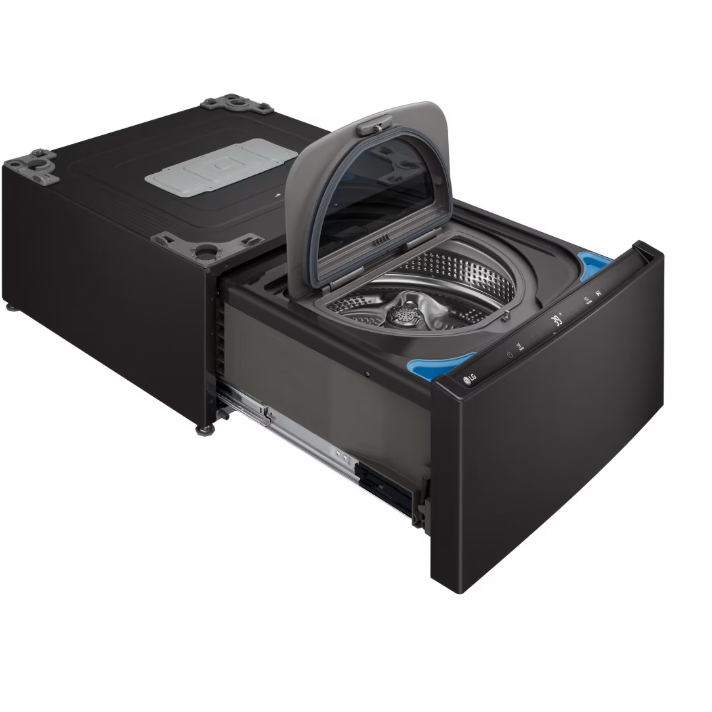 Socle / Laveuse-pi&eacute;destal Sidekick 27" / 1 pi&sup3; Acier inoxydable Noir LG ( WD300CB )
