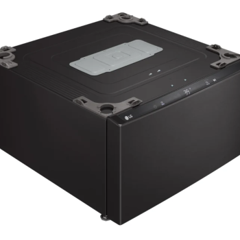 Socle / Laveuse-pi&eacute;destal Sidekick 27" / 1 pi&sup3; Acier inoxydable Noir LG ( WD300CB )