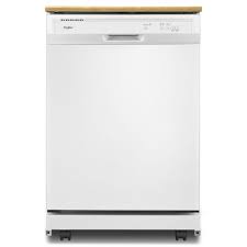 Lave-vaisselle Portatif Robuste de 24" Blanc *PRODUIT NEUF* Whirlpool ( WDP370PAHW )