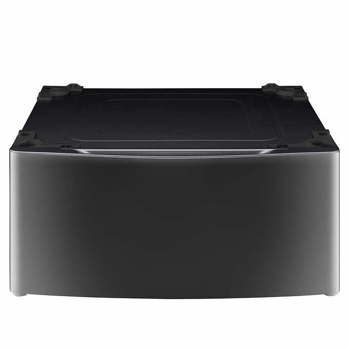 Socle / Pi&eacute;destal de 27" pour Laveuse ou S&eacute;cheuse en acier inoxydable noir LG ( WDP4K )