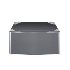 Socle / Pi&eacute;destal de 27" pour laveuse ou s&eacute;cheuse graphite LG ( WDP4V )
