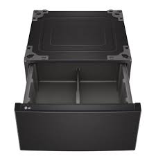 Socle / Pi&eacute;destal de 27" pour Laveuse ou S&eacute;cheuse Acier Noir LG ( WDP6B )