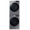 Ensemble Laveuse De 5.2 Pi³ + Sécheuse Électrique À Vapeur De 7.5 Pi³ Frontal Platine *PRODUIT NEUF* Samsung ( WF45B6300AP / DVE45B6305P )