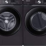 Ensemble Laveuse &Agrave; Chargement Frontal De 5.2 Pi&sup3; *PRODUIT NEUF* + S&eacute;cheuse Frontal De 7.4 Pi&sup3; *PRODUIT NEUF* Black Stainless Samsung ( WF45T6000AV / DVE45T6005V )