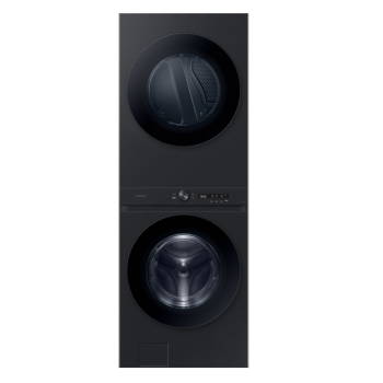 Centre de Buanderie Superpos&eacute; Laveuse de 5,3 pi&sup3; /  S&eacute;cheuse de 7,6pi&sup3; Acier Inoxydable Noir Samsung ( WF46DBH100AVA )