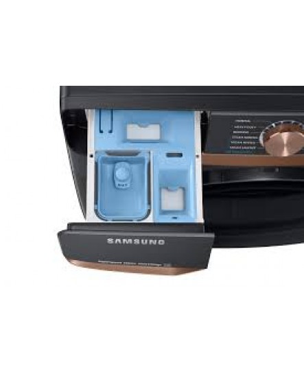 Laveuse à Vapeur à Chargement Frontal de 5,8 pi³ Acier Inoxydable Noir Samsung ( WF50BG8300AVUS )