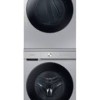 Ensemble Laveuse &Agrave; Chargement Frontal De 6.1 Pi&sup3; + S&eacute;cheuse &Eacute;lectrique &Agrave; La Vapeur De 7.6 Pi&sup3; Acier Inoxydable Bespoke Samsung ( WF53BB8700ATUS / DVE53BB8700TAC )