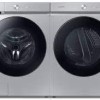Ensemble Laveuse &Agrave; Chargement Frontal De 6.1 Pi&sup3; + S&eacute;cheuse &Eacute;lectrique &Agrave; La Vapeur De 7.6 Pi&sup3; Acier Inoxydable Bespoke Samsung ( WF53BB8700ATUS / DVE53BB8700TAC )