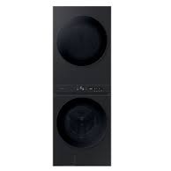 Buanderie Superpos&eacute;e Laveuse 5.3 pI&sup3; / S&eacute;cheuse &Eacute;lectrique 7.6 pI&sup3; / 27" Wi-Fi Noir Bespoke Samsung ( WH46DBH100EVAC )