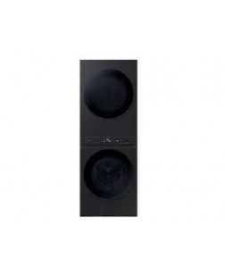 Buanderie Superposée Laveuse 5.3 pI³ / Sécheuse Électrique 7.6 pI³ / 27" Wi-Fi Noir Bespoke Samsung ( WH46DBH100EVAC )