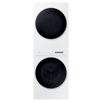 Buanderie Superpos&eacute;e de 27" Laveuse 5.3 pI&sup3; / S&eacute;cheuse &Eacute;lectrique 7.6 pI&sup3; Wi-Fi Blanche *PRODUIT NEUF* Bespoke Samsung ( WH46DBH100EWAC )