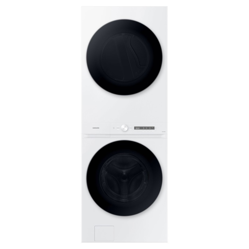 Buanderie Superpos&eacute;e de 27" Laveuse 5.3 pI&sup3; / S&eacute;cheuse &Eacute;lectrique 7.6 pI&sup3; Wi-Fi Blanche *PRODUIT NEUF* Bespoke Samsung ( WH46DBH100EWAC )