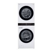 Duo Laveuse &Eacute;lectrique de 5,2 pi&sup3; et S&eacute;cheuse de 7,4 pi&sup3; WashTower Blanche de LG ( WKE100HWA )