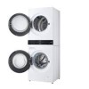 Duo Laveuse &agrave; Chargement Frontal de 2,8 pi&sup3; et S&eacute;cheuse &agrave; Thermopompe de 4,2 pi&sup3; WashTower Blanc LG ( WKHC152HWA )