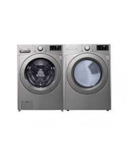 Ensemble Laveuse À Chargement Frontal De 5.2 Pi³ + Sécheuse Électrique De 7.4 Pi³ Acier Inoxydable LG ( WM3400CV / DLE3400V )