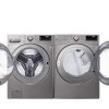 Ensemble Laveuse &agrave; Vapeur 5.2 Pi&sup3; Et S&eacute;cheuse &Eacute;lectrique &Agrave; Vapeur De 7.5 Pi&sup3; &Agrave; Chargement Frontal Acier Graphite De LG ( WM3850HVA / DLEX3850V )