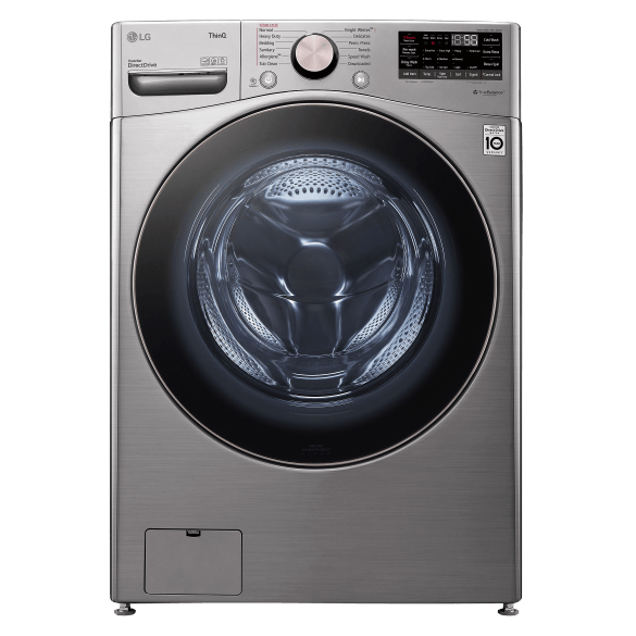 Laveuse &agrave; Vapeur &agrave; Chargement Frontal de 5,2 pi&sup3; en Acier Graphite de LG ( WM3850HVA )
