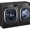 Ensemble Laveuse à la Vapeur de 5.8 Pi³ Et Sécheuse à la vapeur de 7.4 Pi³ À Chargement Frontal en Acier Inoxydable Noir LG ( WM4500HBA / DLEX4500B )