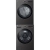 Ensemble Laveuse &Agrave; Chargement Frontal De 5.8 Pi&sup3; + S&eacute;cheuse &Eacute;lectrique De 7.4 Pi&sup3; Acier Inoxydable Noir LG ( WM6500HBA / DLEX6500B )