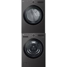 Ensemble Laveuse &Agrave; Chargement Frontal De 5.8 Pi&sup3; + S&eacute;cheuse &Eacute;lectrique De 7.4 Pi&sup3; Acier Inoxydable Noir LG ( WM6500HBA / DLEX6500B )