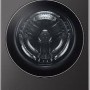 COMBO Laveuse et S&eacute;cheuse Tout-en-Un Smart &agrave; Chargement Frontal de 5,0 Pi&sup3; TurboWash360 WiFi en Acier Inoxydable Noir *PRODUIT NEUF* LG ( WM6998HBA )