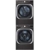 Ensemble Laveuse 6.0 Pi&sup3; Smart Et S&eacute;cheuse &Eacute;lectrique &Agrave; Vapeur Smart De 9.0 Pi&sup3; &Agrave; Chargement Frontal En Acier Inoxydable Noir LG ( WM8900HBA / DLEX8900B )