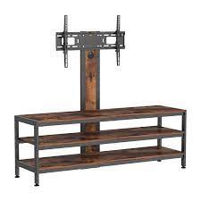 Meuble Multim&eacute;dia &agrave; 3 Tablettes de Style Industriel avec Support pour T&eacute;l&eacute;viseur de 37" &agrave; 70" DJ Style ( WP2001MT )