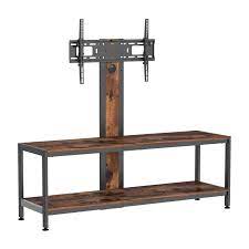 Meuble Multim&eacute;dia de Style Industriel &agrave; 2 Tablettes avec Support pour T&eacute;l&eacute;viseur de 37" &agrave; 70" DJ Style ( WP2002MT )