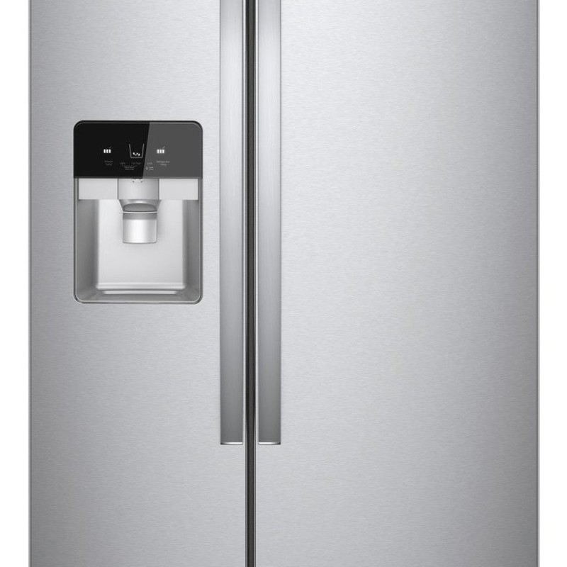 R&eacute;frig&eacute;rateur c&ocirc;te &agrave; c&ocirc;te de 33" / 21 pi&sup3; en Acier Inoxydable r&eacute;sistant aux empreintes digitales *PRODUIT NEUF* Whirlpool ( WRS321SDHZ )