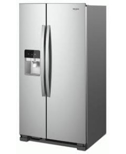 Réfrigérateur côte à côte de 33" / 21 pi³ en Acier Inoxydable résistant aux empreintes digitales Whirlpool ( WRS321SDHZ )