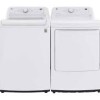 Ensemble Laveuse &Agrave; Chargement par le Haut De 5.2 Pi&sup3; Et S&eacute;cheuse De 7.3 Pi&sup3; Blanc LG ( WT7010CW / DLE7000W )